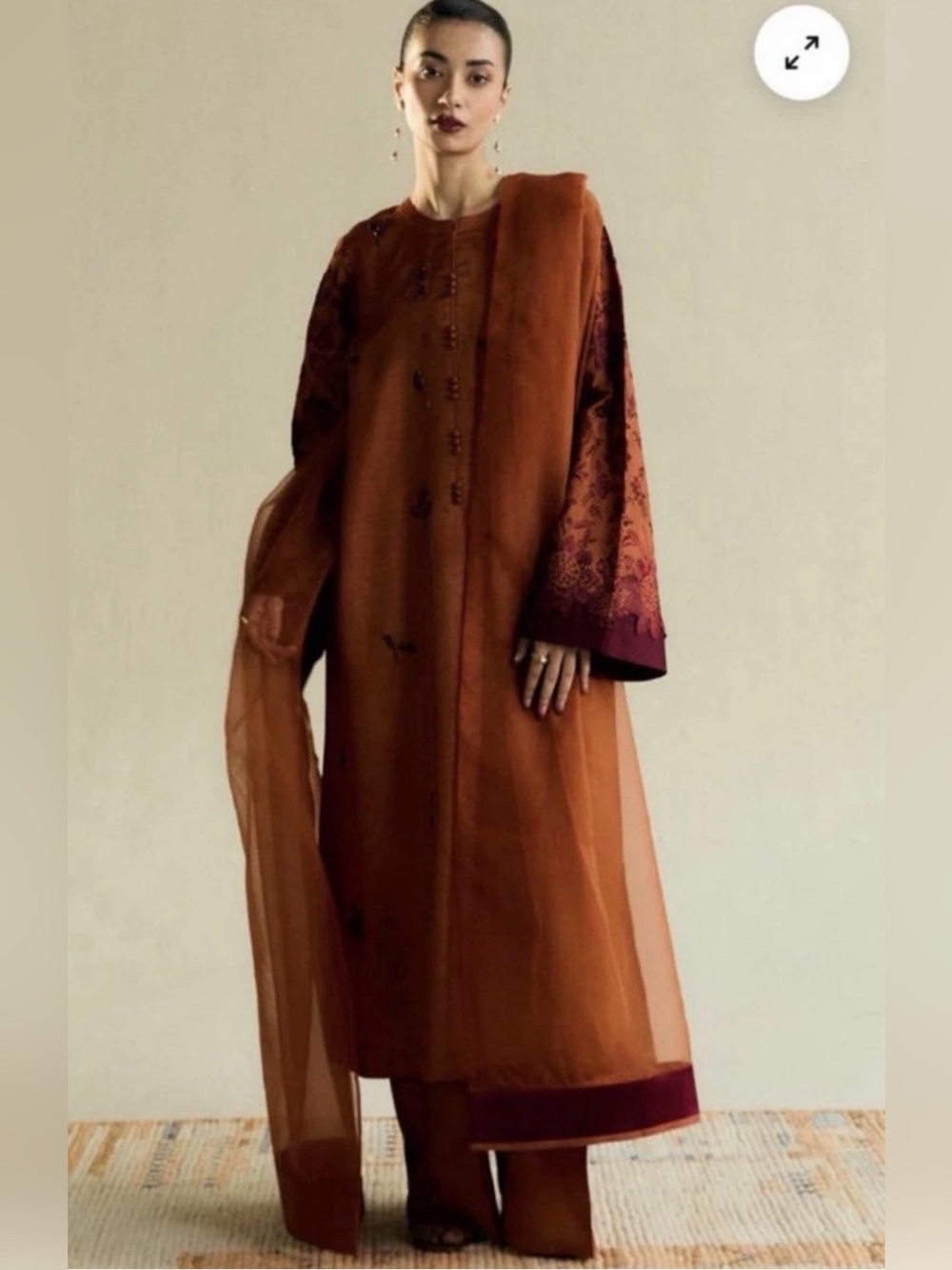 Zara Shahjahan - festive collection - Preloved - 3 Piece Stitched - Size Small -